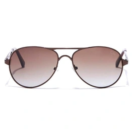 Elite by Coolwinks S15A6500 Brown Tinted Pilot Sunglasses for Men and Women