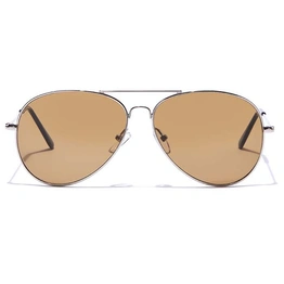 ELITE by Coolwinks S15B5351 Brown Tinted Pilot Sunglasses for Men and Women