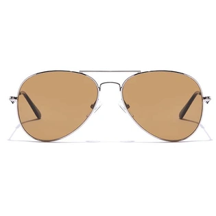 ELITE by Coolwinks S15B5387 Brown Tinted Pilot Sunglasses for Men and Women