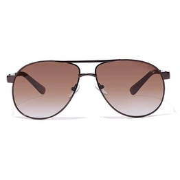 Elite by Coolwinks S15B6428 Brown Tinted Pilot Sunglasses for Men and Women