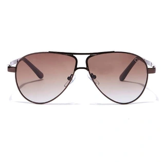 Elite by Coolwinks S15B6458 Brown Tinted Pilot Sunglasses for Men and Women