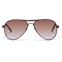 Elite by Coolwinks S15B6464 Brown Tinted Pilot Sunglasses for Men and Women