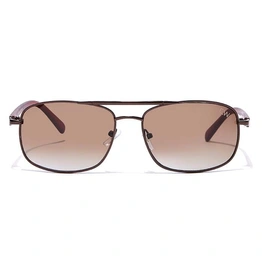 Elite by Coolwinks S15B6503 Brown Tinted Pilot Sunglasses for Men and Women