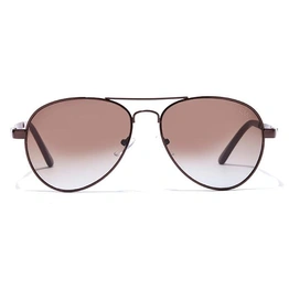 Elite by Coolwinks S15B6505 Brown Tinted Pilot Sunglasses for Men and Women