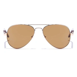 ELITE by Coolwinks S15C5375 Brown Tinted Pilot Sunglasses for Men and Women