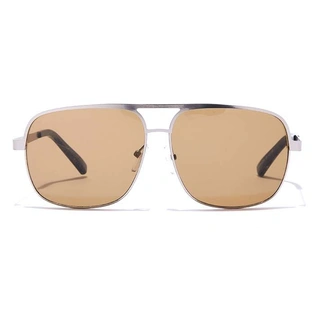 ELITE by Coolwinks S15A5288 Brown Tinted Retro Square Sunglasses for Men and Women