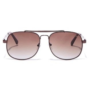 Elite by Coolwinks S15B6459 Brown Tinted Retro Square Sunglasses for Men and Women