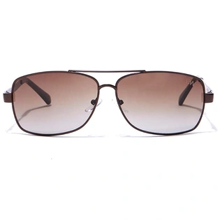 Elite by Coolwinks S15B6470 Brown Tinted Retro Square Sunglasses for Men and Women