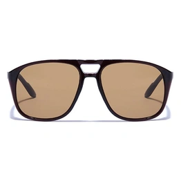 ELITE by Coolwinks S15C6420 Brown Tinted Retro Square Sunglasses for Men and Women