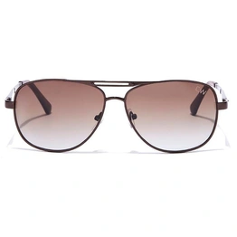 Elite by Coolwinks S15C6451 Brown Tinted Retro Square Sunglasses for Men and Women