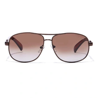 Elite by Coolwinks S15C6509 Brown Tinted Retro Square Sunglasses for Men and Women