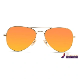 ELITE by Coolwinks S25B6300 Gold Mirror Pilot Sunglasses for Men and Women