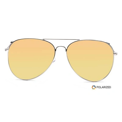 ELITE by Coolwinks S33C5555 Gold Polarized Pilot Sunglasses for Men and Women