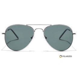 ELITE by Coolwinks S35A5414 Green Polarized Pilot Sunglasses for Men and Women