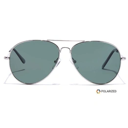 ELITE by Coolwinks S35B5531 Green Polarized Pilot Sunglasses for Men and Women