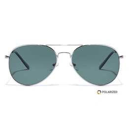 ELITE by Coolwinks S35B5629 Green Polarized Pilot Sunglasses for Men and Women