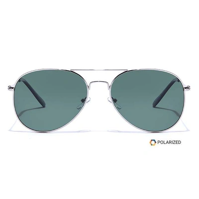 ELITE by Coolwinks S35B5629 Green Polarized Pilot Sunglasses for Men and Women