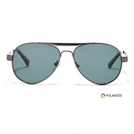 Elite by Coolwinks S35B6425 Green Polarized Pilot Sunglasses for Men and Women