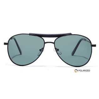 Elite by Coolwinks S35B6486 Green Polarized Pilot Sunglasses for Men and Women