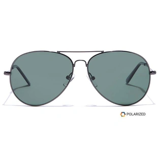 ELITE by Coolwinks S35C5531 Green Polarized Pilot Sunglasses for Men and Women