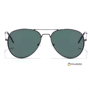 ELITE by Coolwinks S35C5615 Green Polarized Pilot Sunglasses for Men and Women