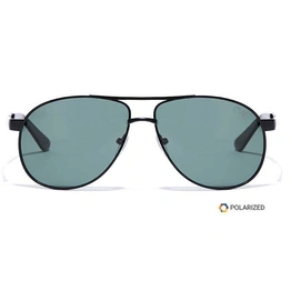 Elite by Coolwinks S35C6474 Green Polarized Pilot Sunglasses for Men and Women