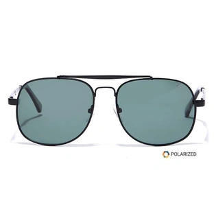 Elite by Coolwinks S35A6494 Green Polarized Retro Square Sunglasses for Men and Women