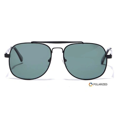 Elite by Coolwinks S35A6494 Green Polarized Retro Square Sunglasses for Men and Women