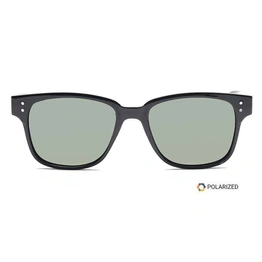 ELITE by Coolwinks S35B5524 Green Polarized Retro Square Sunglasses for Men and Women