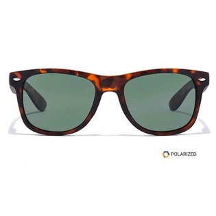 ELITE by Coolwinks S35C5470 Green Polarized Retro Square Sunglasses for Men and Women