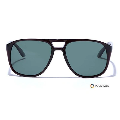 ELITE by Coolwinks S35C5494 Green Polarized Retro Square Sunglasses for Men and Women