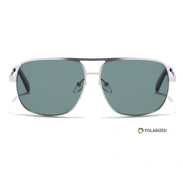 ELITE by Coolwinks S35A5400 Green Polarized Wraparound Sunglasses for Men and Women