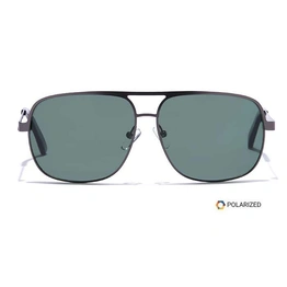 ELITE by Coolwinks S35C5400 Green Polarized Wraparound Sunglasses for Men and Women