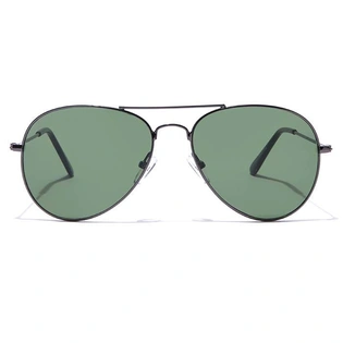 ELITE by Coolwinks S15C5297 Green Tinted Pilot Sunglasses for Men and Women