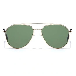 ELITE by Coolwinks S35A5367 Green Tinted Pilot Sunglasses for Men and Women