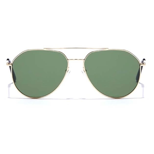 ELITE by Coolwinks S35A5367 Green Tinted Pilot Sunglasses for Men and Women