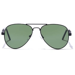 ELITE by Coolwinks S35A5376 Green Tinted Pilot Sunglasses for Men and Women