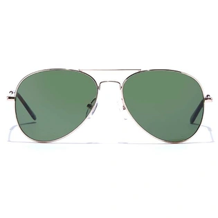 ELITE by Coolwinks S35A5388 Green Tinted Pilot Sunglasses for Men and Women