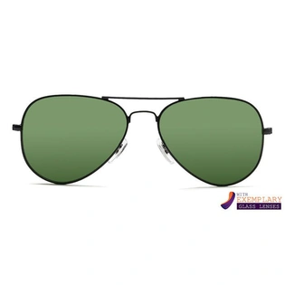 ELITE by Coolwinks S35A6298 Green Tinted Pilot Sunglasses for Men and Women