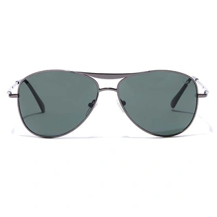 Elite by Coolwinks S35A6443 Green Tinted Pilot Sunglasses for Men and Women