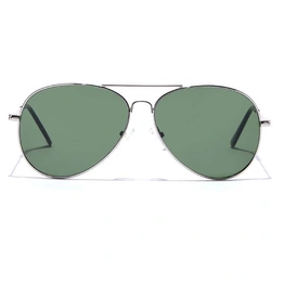 ELITE by Coolwinks S35B5352 Green Tinted Pilot Sunglasses for Men and Women