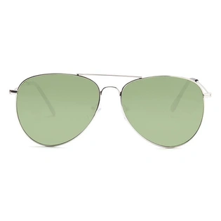 ELITE by Coolwinks S35B5355 Green Tinted Pilot Sunglasses for Men and Women