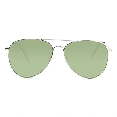 ELITE by Coolwinks S35B5355 Green Tinted Pilot Sunglasses for Men and Women