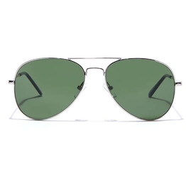 ELITE by Coolwinks S35B5388 Green Tinted Pilot Sunglasses for Men and Women