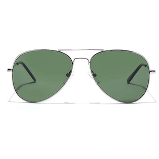 ELITE by Coolwinks S35B5388 Green Tinted Pilot Sunglasses for Men and Women