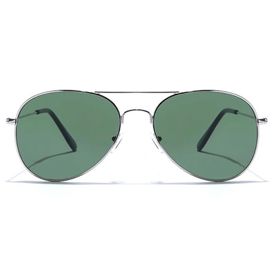 ELITE by Coolwinks S35B5397 Green Tinted Pilot Sunglasses for Men and Women