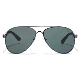 Elite by Coolwinks S35B6461 Green Tinted Pilot Sunglasses for Men and Women