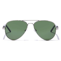 ELITE by Coolwinks S35B6522 Green Tinted Pilot Sunglasses for Men and Women