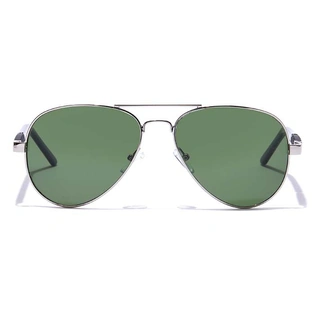 ELITE by Coolwinks S35B6522 Green Tinted Pilot Sunglasses for Men and Women