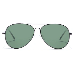 ELITE by Coolwinks S35C5352 Green Tinted Pilot Sunglasses for Men and Women